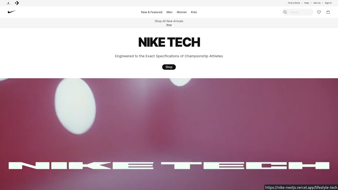 Nike - Nike's official website's clone